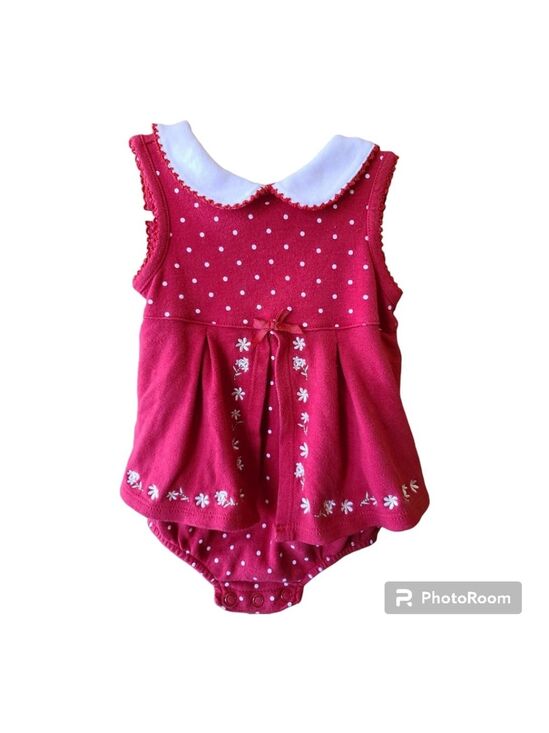 First Impressions Other - 6-9M First Impressions Polka Dot Bodysuit Baby Girl Sleeveless